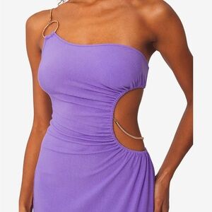 We wore what purple snake dress